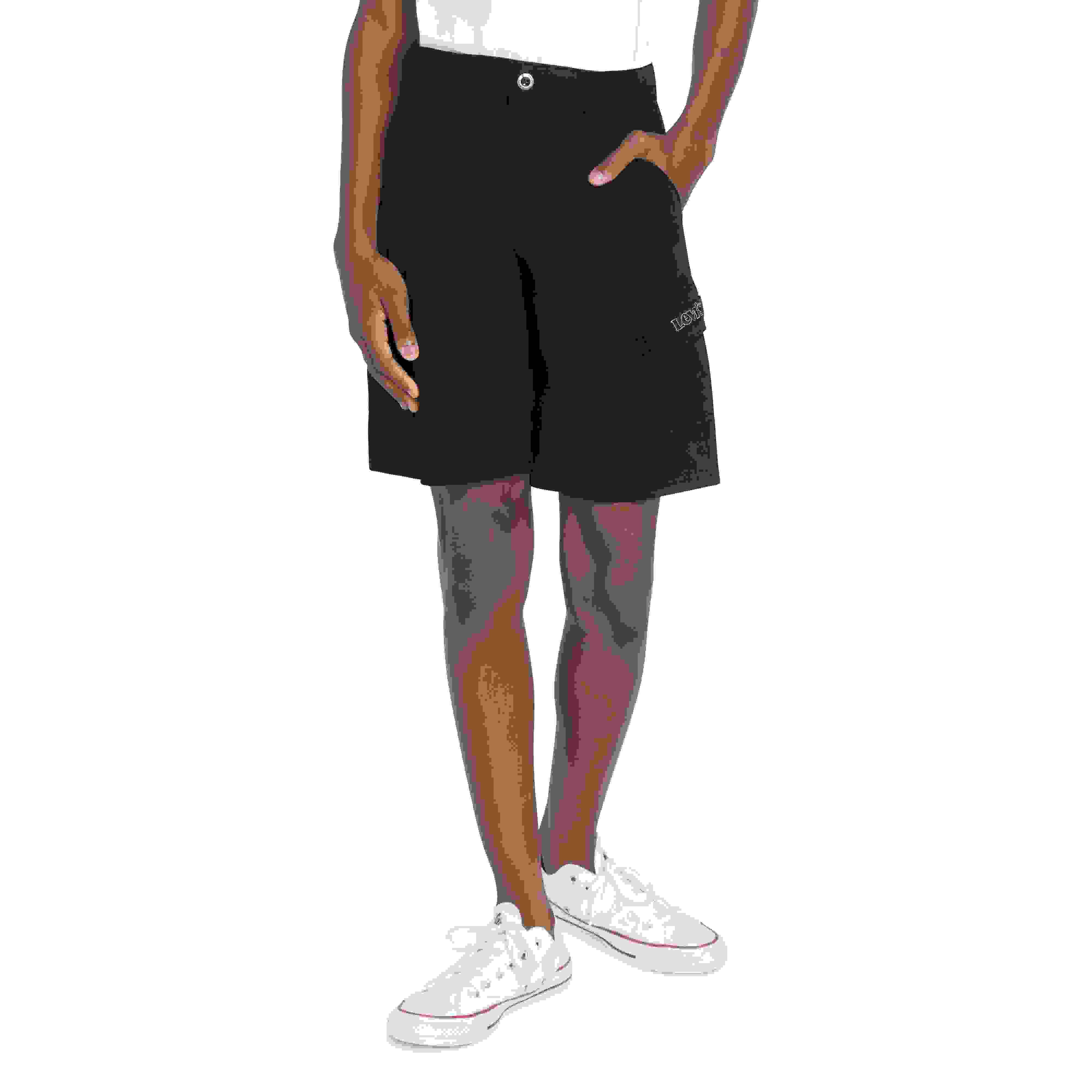 Levi's Red Tab Relaxed Big Boys' Black Cargo Shorts